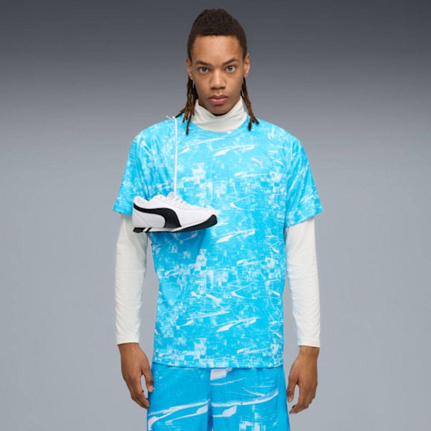 プーマ（PUMA）（メンズ）ランニング ヴェロシティ AOP 半袖 Tシャツ 528256 18 LBLU