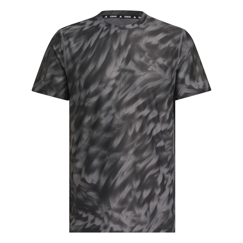 アディダス（adidas）（メンズ）オウン ザ ラン 総柄プリント 半袖Tシャツ TX758-JZ5476