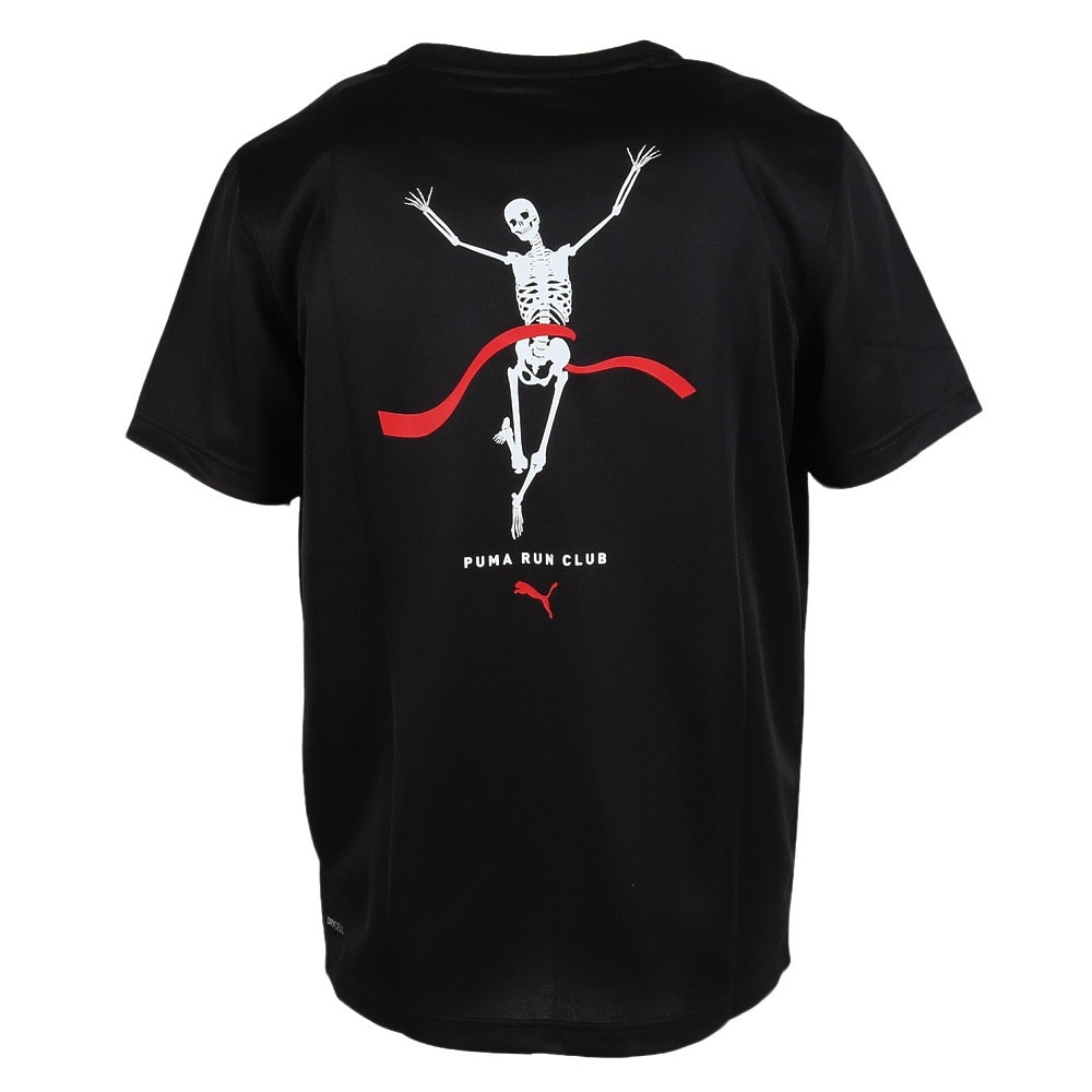 プーマ（PUMA）（メンズ）M RUN GRAPHIC メッシュ 半袖Tシャツ 528394 01 BLK