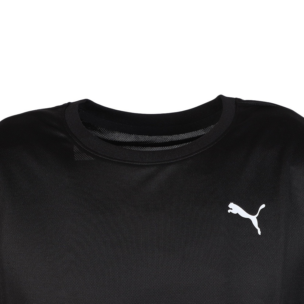 プーマ（PUMA）（メンズ）M RUN GRAPHIC メッシュ 半袖Tシャツ 528394 01 BLK