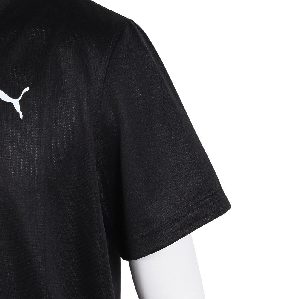 プーマ（PUMA）（メンズ）M RUN GRAPHIC メッシュ 半袖Tシャツ 528394 01 BLK