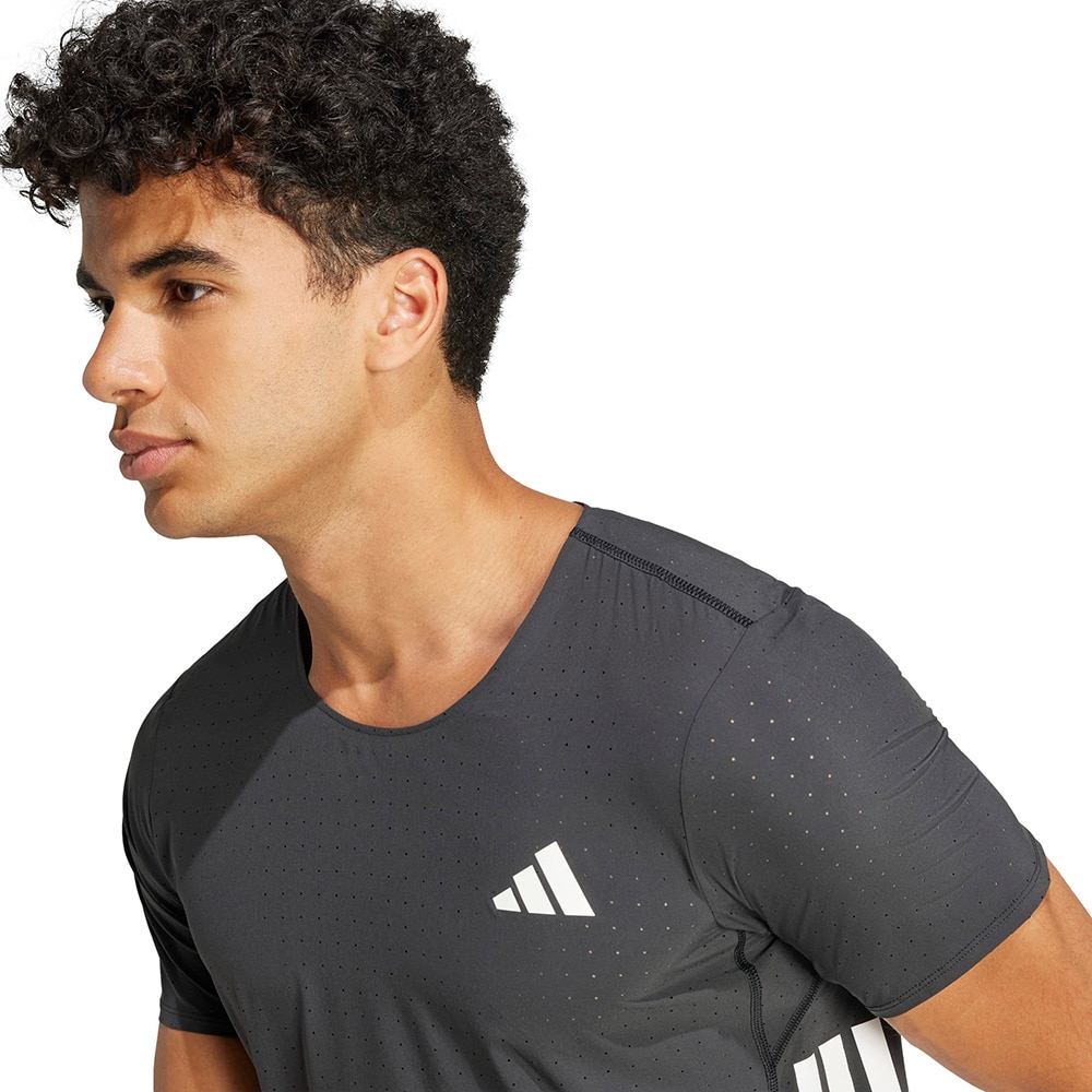 アディダス（adidas）（メンズ）アディゼロ ランニング半袖Tシャツ JF3473