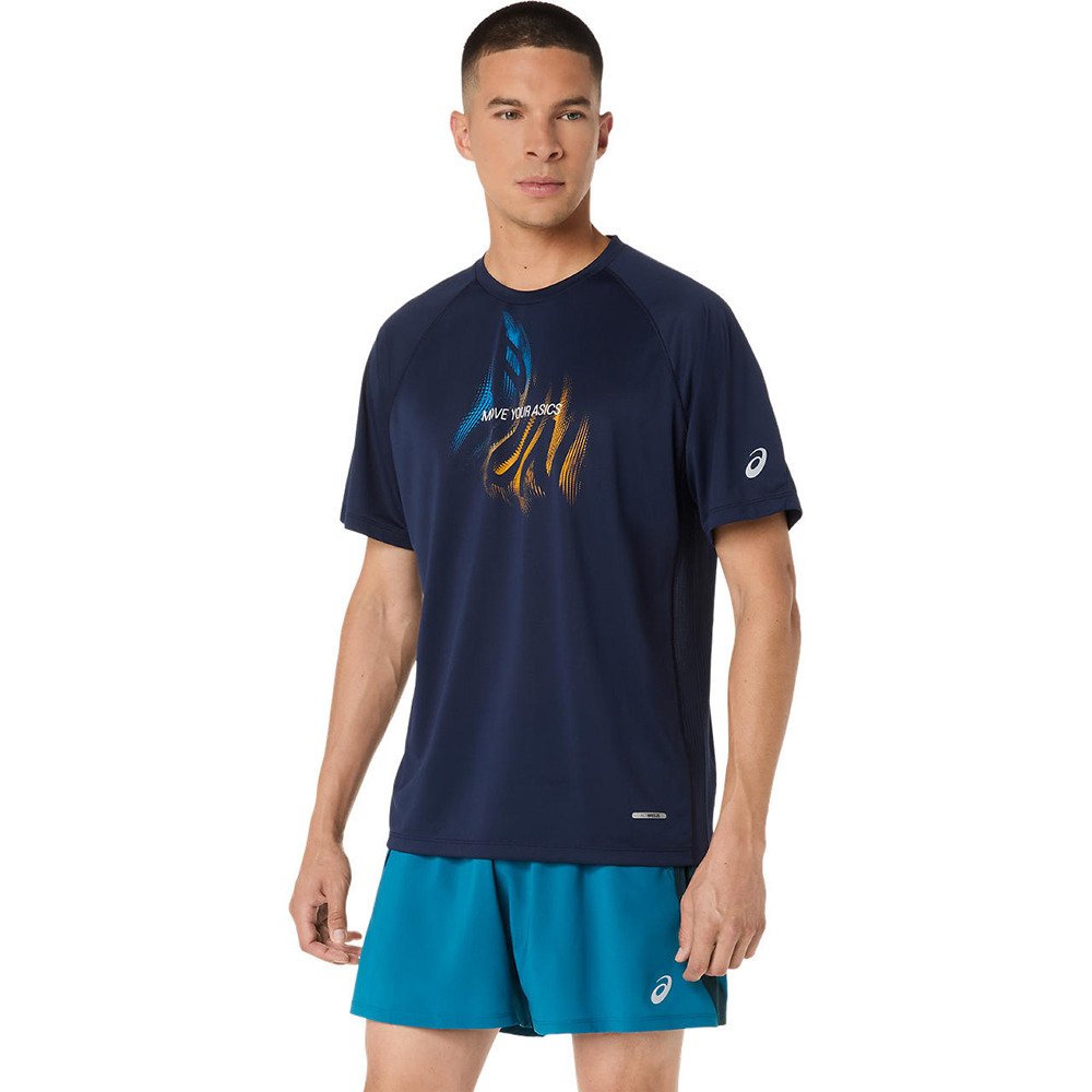 アシックス（ASICS）（メンズ）ROAD ランニンググラフィック半袖シャツ