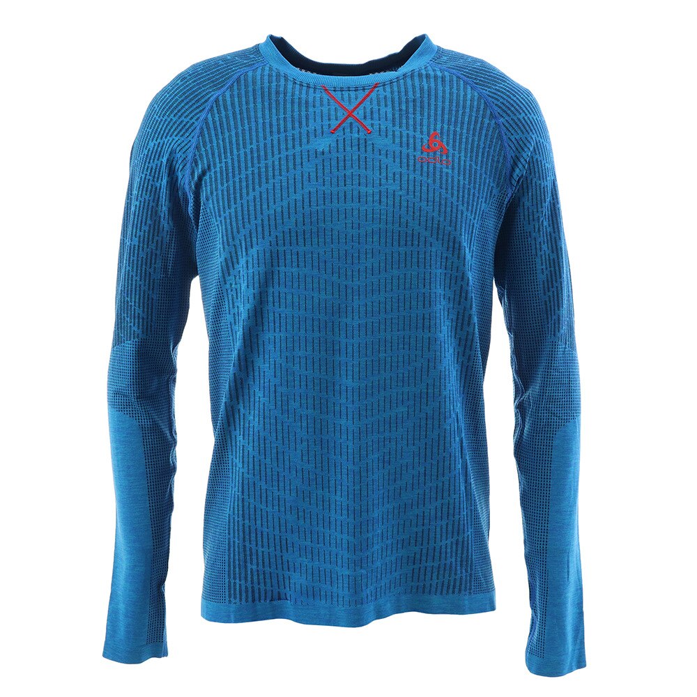  Tシャツ メンズ 長袖 クルーネック BLACKCOM 312382 energy blue-blue jewel