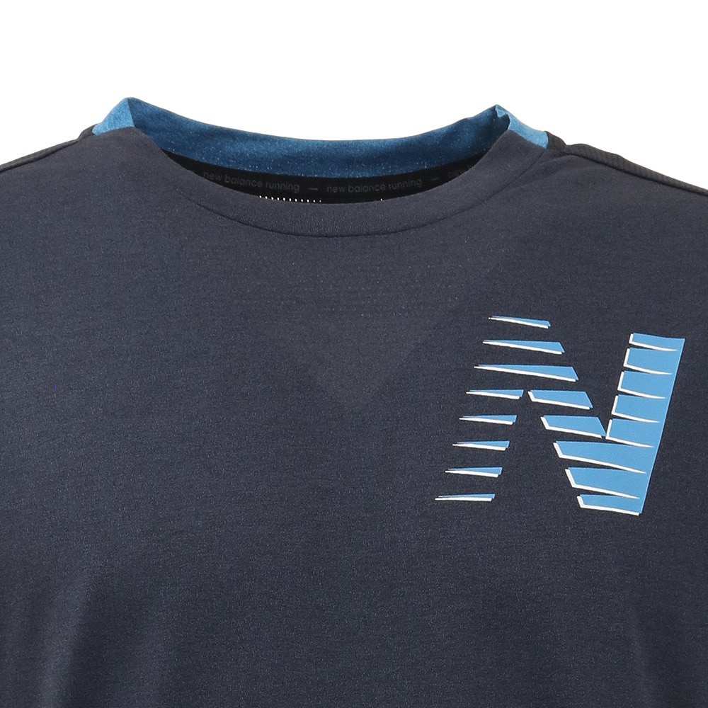 ニューバランス（new balance）（メンズ）ランニングウェア メンズ Fast Flight グラフィック長袖Tシャツ MT13239EM1