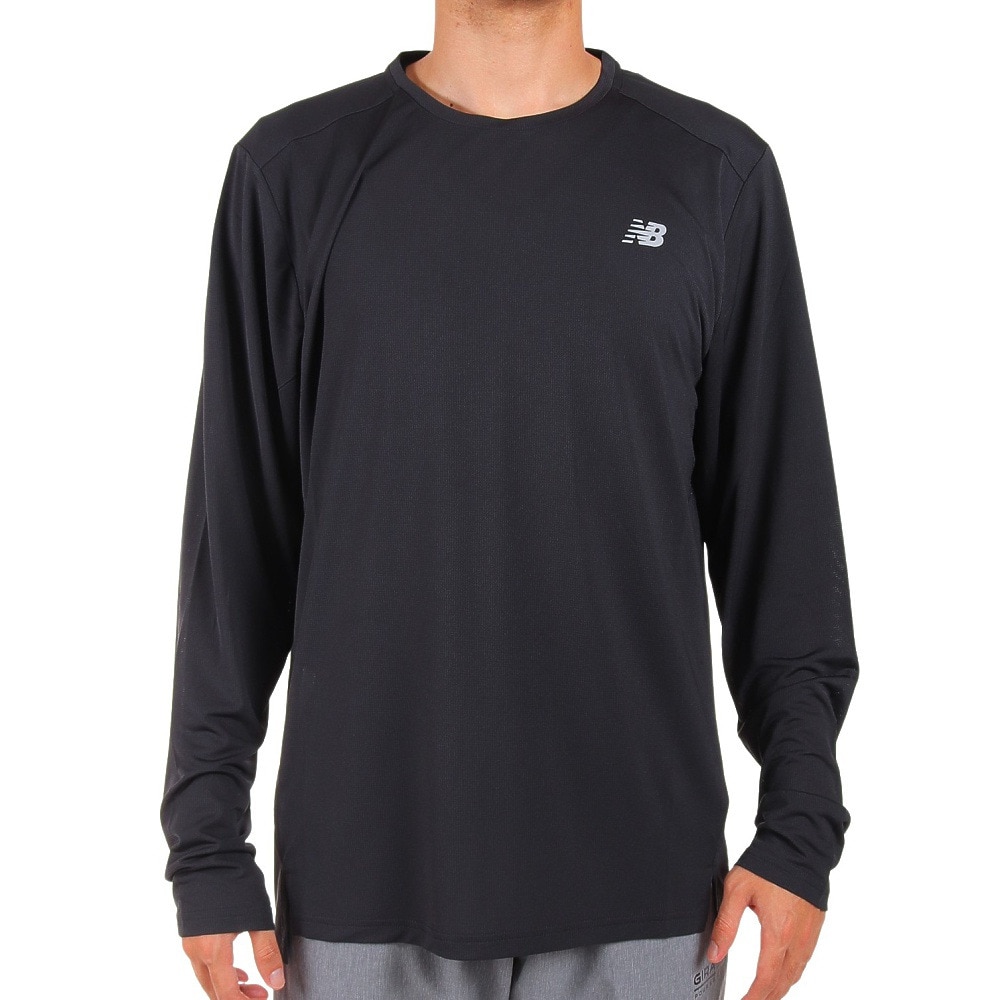 ニューバランス（new balance）（メンズ）ロンT 長袖 Accelerate ロングスリーブTシャツ MT23225BK