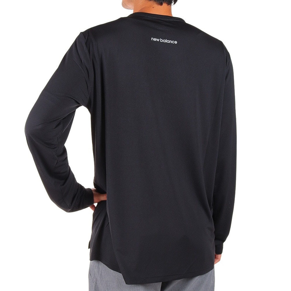 ニューバランス（new balance）（メンズ）ロンT 長袖 Accelerate ロングスリーブTシャツ MT23225BK