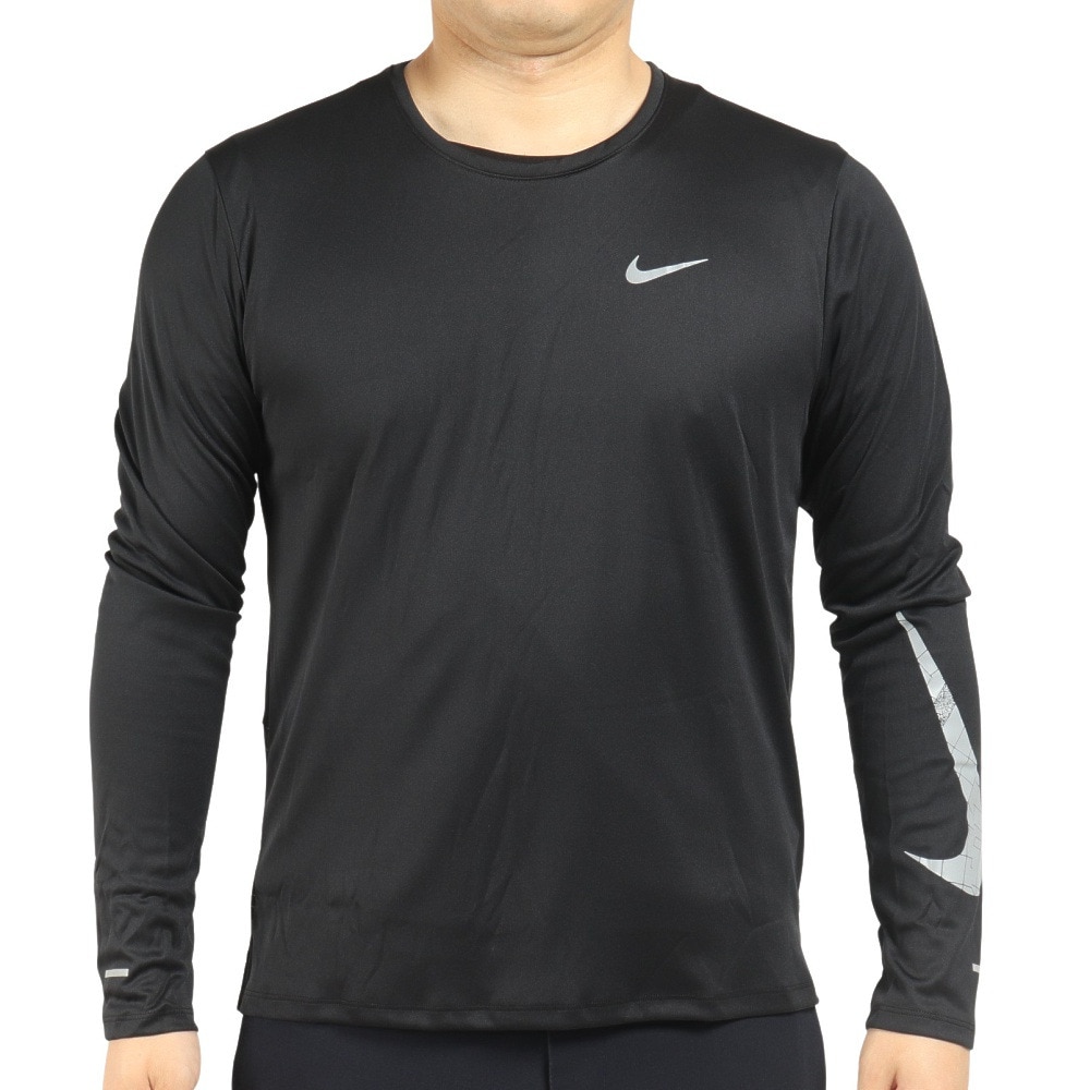 ナイキ（NIKE）（メンズ）ドライフィット マイラー ラン ディビジョン フラッシュ長袖シャツ DQ6494-010 スポーツ用品はスーパースポーツ ゼビオ