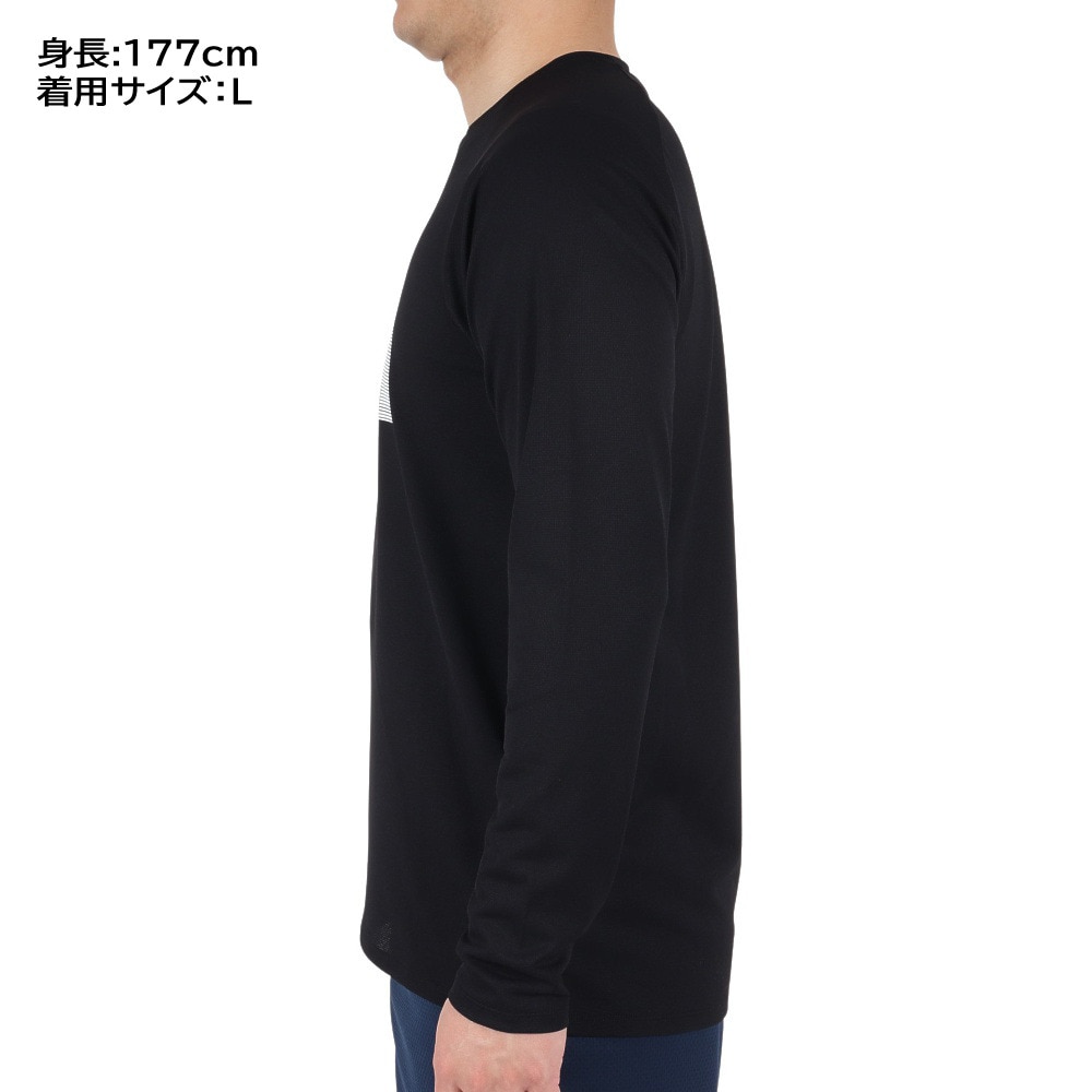 ザ・ノース・フェイス（THE NORTH FACE）（メンズ）ロングスリーブGTDロゴクルーシャツ NT12377 K