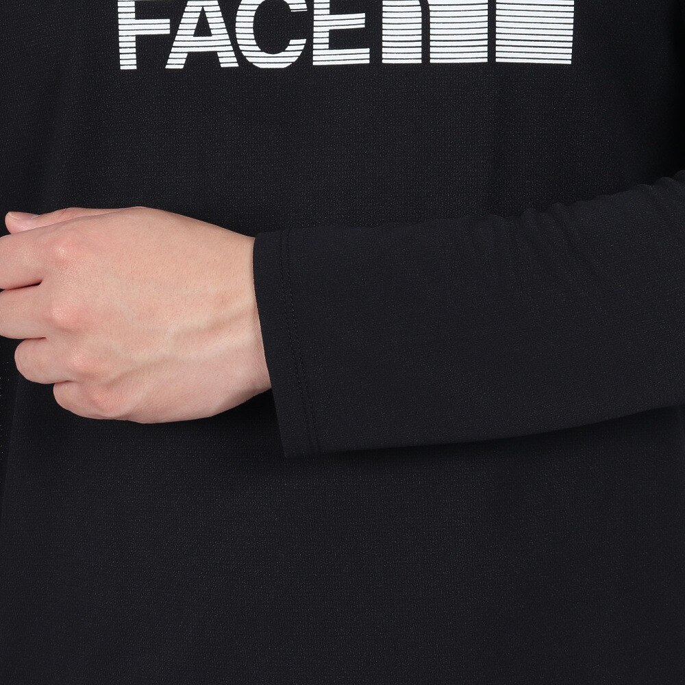 ザ・ノース・フェイス（THE NORTH FACE）（メンズ）ロングスリーブGTDロゴクルーシャツ NT12377 K