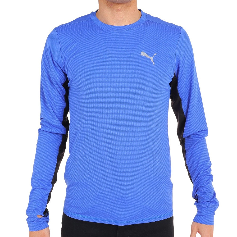 プーマ（PUMA）（メンズ）長袖Tシャツ メンズ RUN FAVORITE 523669 92 BLU