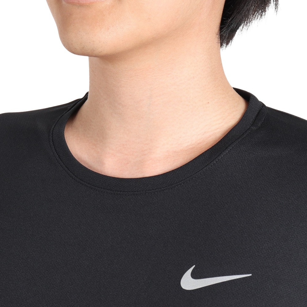ナイキ（NIKE）（メンズ）カットソー 長袖 ランニング uv ブラック 黒 ドライフィット UV ランニングトップ FB7071-010
