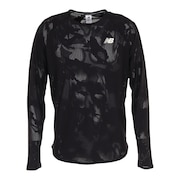 (メンズ)長袖Tシャツ メンズ Q Speed ジャカードショート  MT33286BK