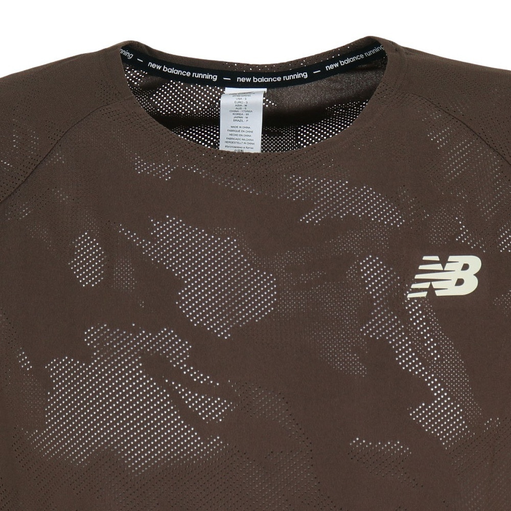 ニューバランス（new balance）（メンズ）長袖Tシャツ メンズ Q Speed ジャカードショート MT33286DUO