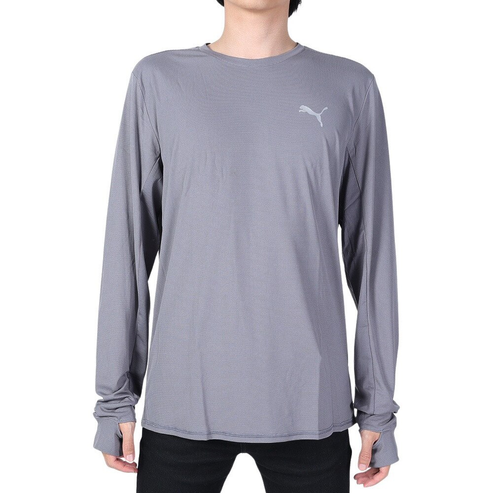 プーマ（PUMA）（メンズ）長袖Tシャツ メンズ RUN FAVORITE  523669 15 DGRY