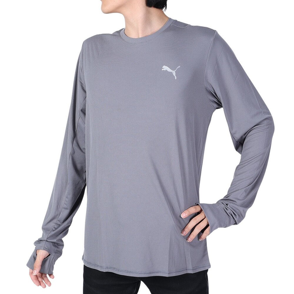 プーマ（PUMA）（メンズ）長袖Tシャツ メンズ RUN FAVORITE  523669 15 DGRY