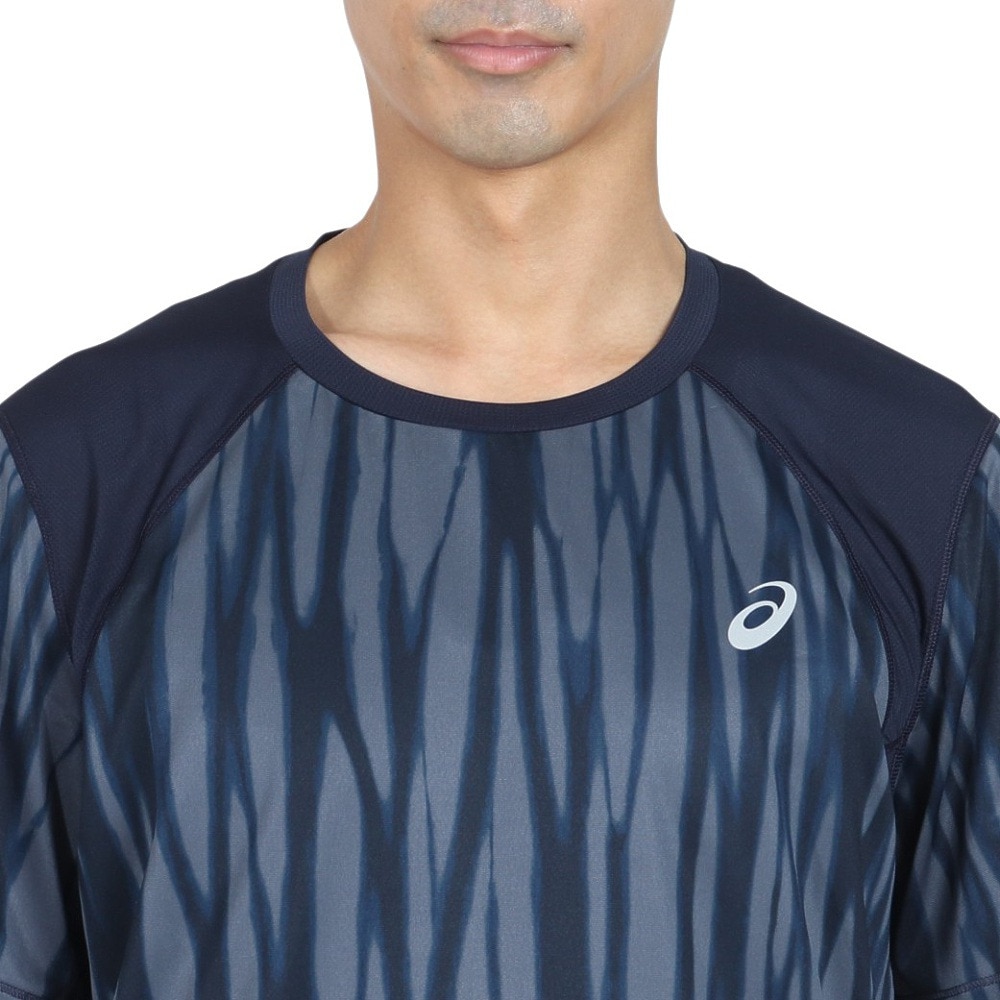 アシックス（ASICS）（メンズ）ROADランニンググラフィック長袖シャツ 2011D099.400