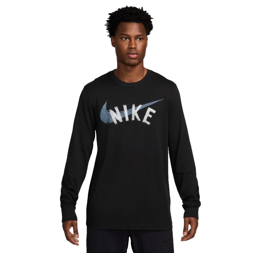 ナイキ（NIKE）（メンズ）ドライフィット スウッシュ 長袖Tシャツ HF6133-010