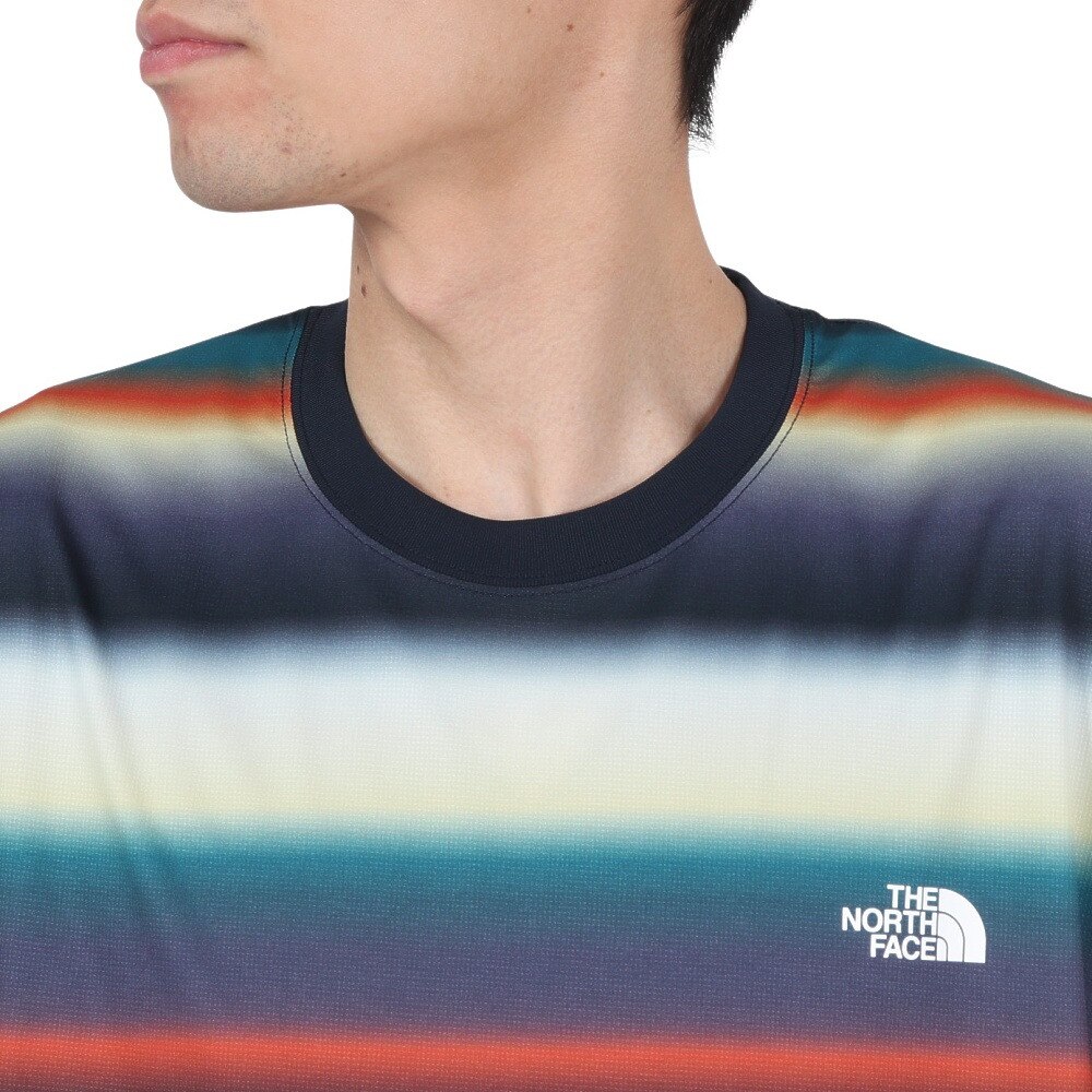 ザ・ノース・フェイス（THE NORTH FACE）（メンズ、レディース）ロングスリーブ フラッシュドライ ボーダークルーネック NT62491 NB