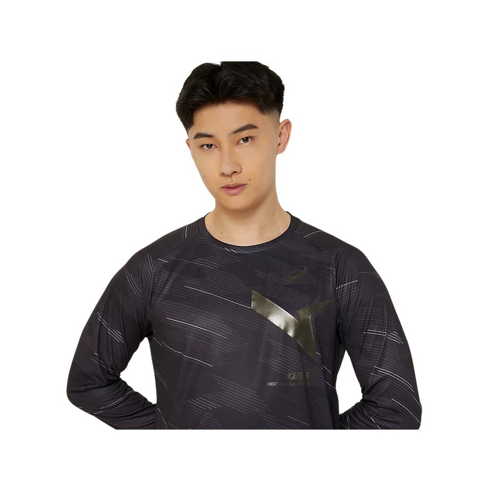 アシックス（ASICS）（メンズ、レディース）AIM-TRG ドライ グラフィック長袖シャツ 2031E716.001