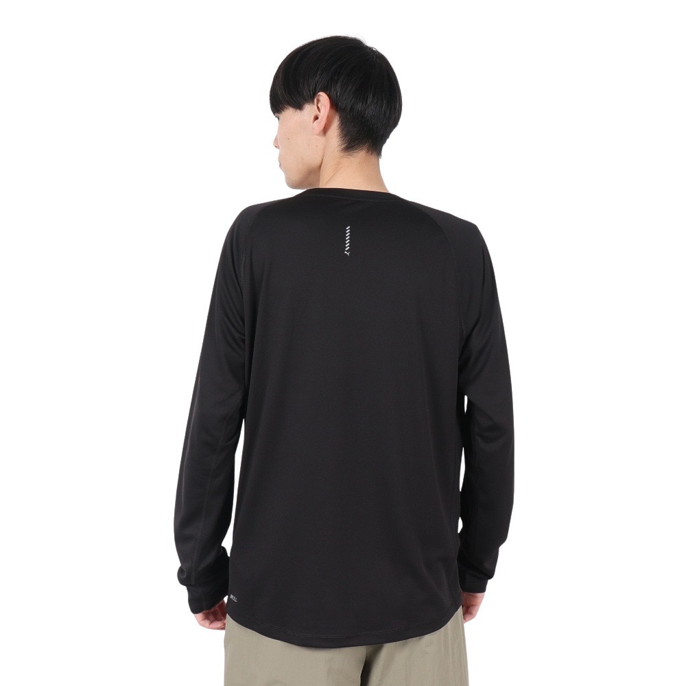 プーマ（PUMA）（メンズ）ランニング ラン ヴェロシティ AOP 長袖Tシャツ 527242 01 BLK