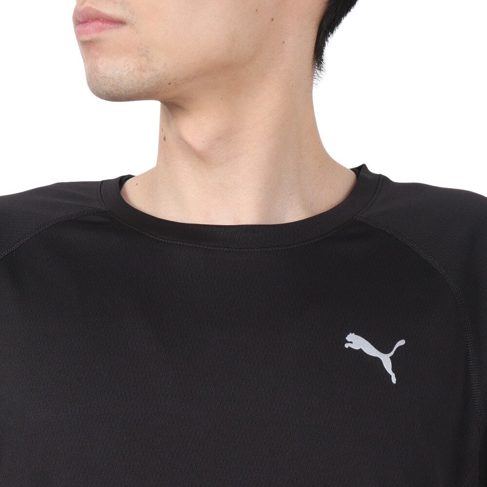 プーマ（PUMA）（メンズ）ランニング ラン ヴェロシティ AOP 長袖Tシャツ 527242 01 BLK