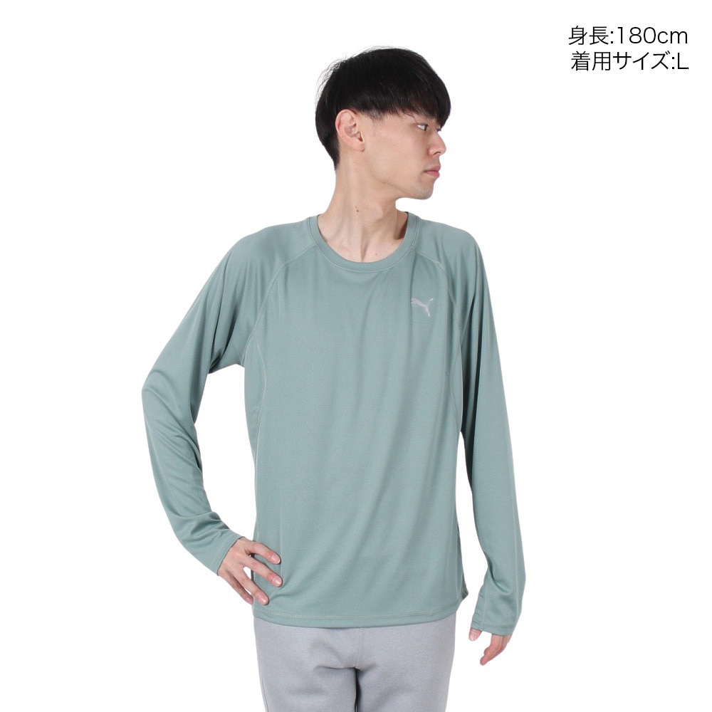 プーマ（PUMA）（メンズ）ランニング ラン ヴェロシティ AOP 長袖 Tシャツ 527242 30 MNT