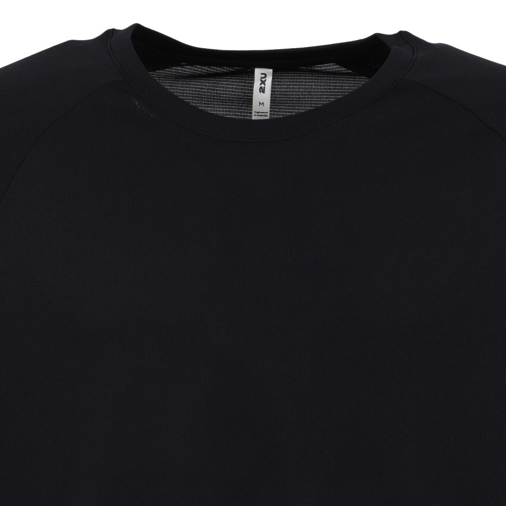 ツー・タイムズ・ユー（2XU）（メンズ）エアロメッシュ長袖シャツ MR7422A-BLK/SRF