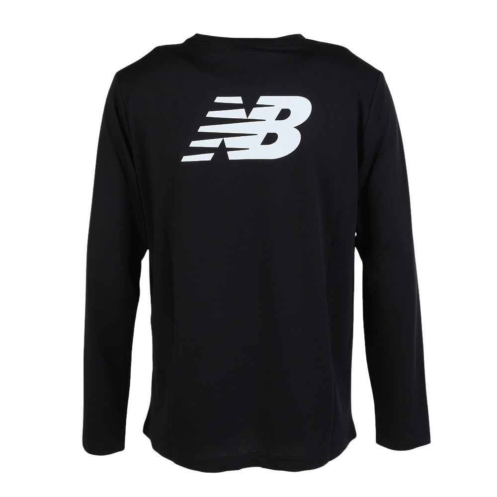 ニューバランス（new balance）（メンズ）スポーツロゴ長袖Tシャツ AMT53405BK