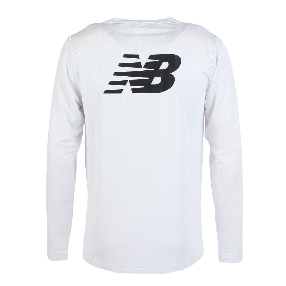 ニューバランス（new balance）（メンズ）スポーツロゴ長袖Tシャツ AMT53405WT