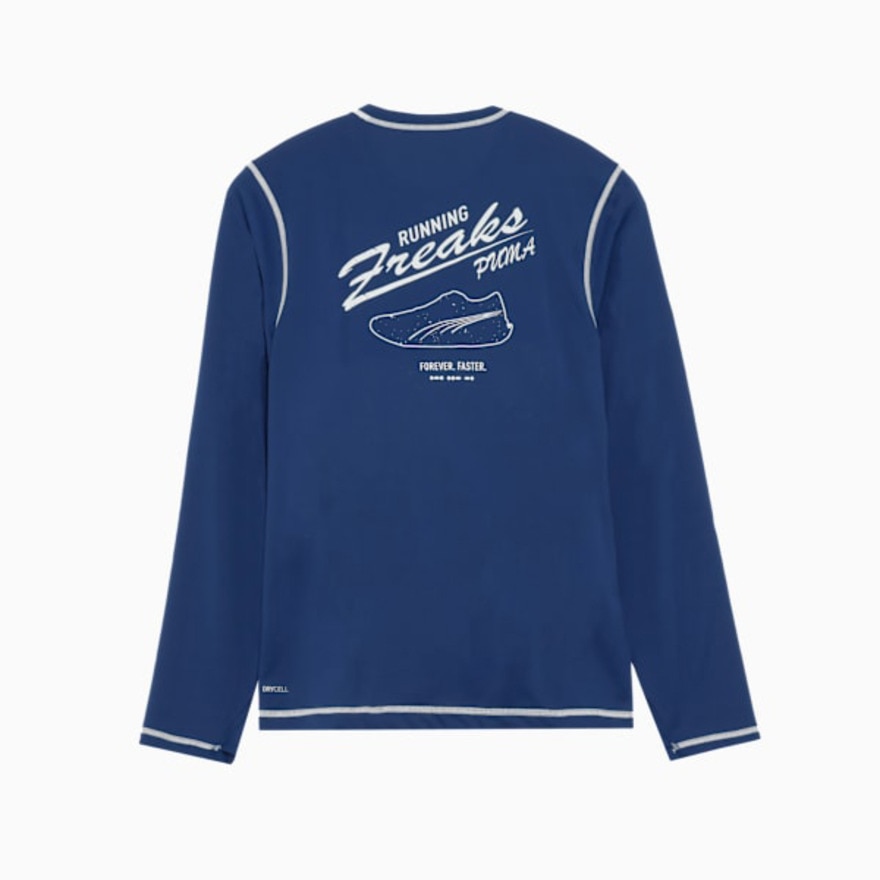 プーマ（PUMA）（メンズ）ランニング RF 長袖Tシャツ 527944 73 DBLU