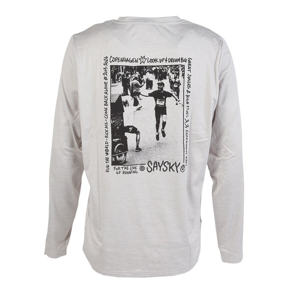 セイスカイ（SAYSKY）（メンズ）Statement PACEロングスリーブTシャツ