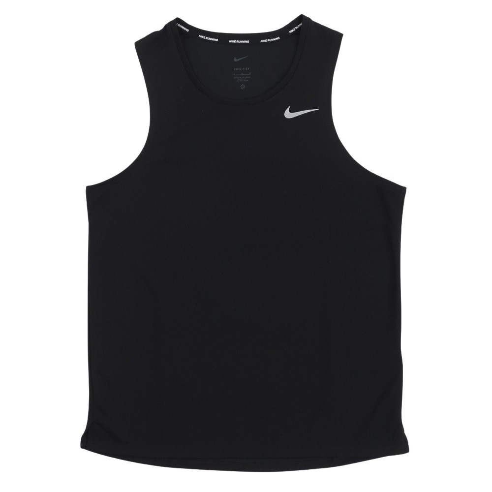 ナイキ（NIKE）（メンズ）タンクトップ 速乾 ドライフィット マイラー ランニング タンクトップ DV9322-010 ブラック 黒 