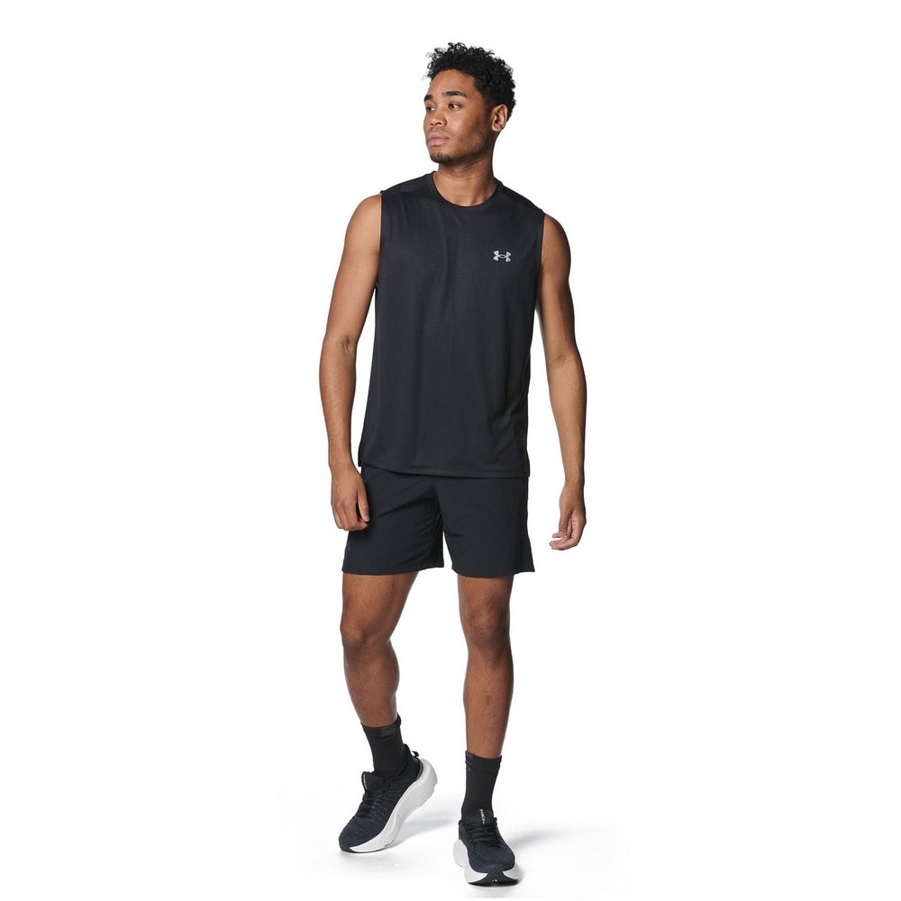 アンダーアーマー（UNDER ARMOUR）（メンズ）ランニングウェア タンクトップ スピードストライド スリーブレスTシャツ 1384782 001