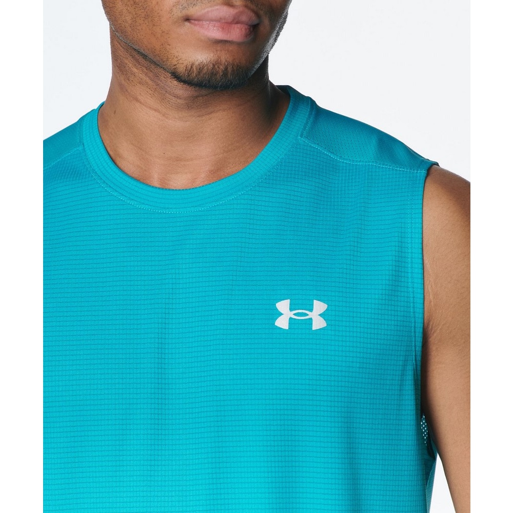 アンダーアーマー（UNDER ARMOUR）（メンズ）ランニングウェア タンクトップ スピードストライド スリーブレスTシャツ 1384782 464