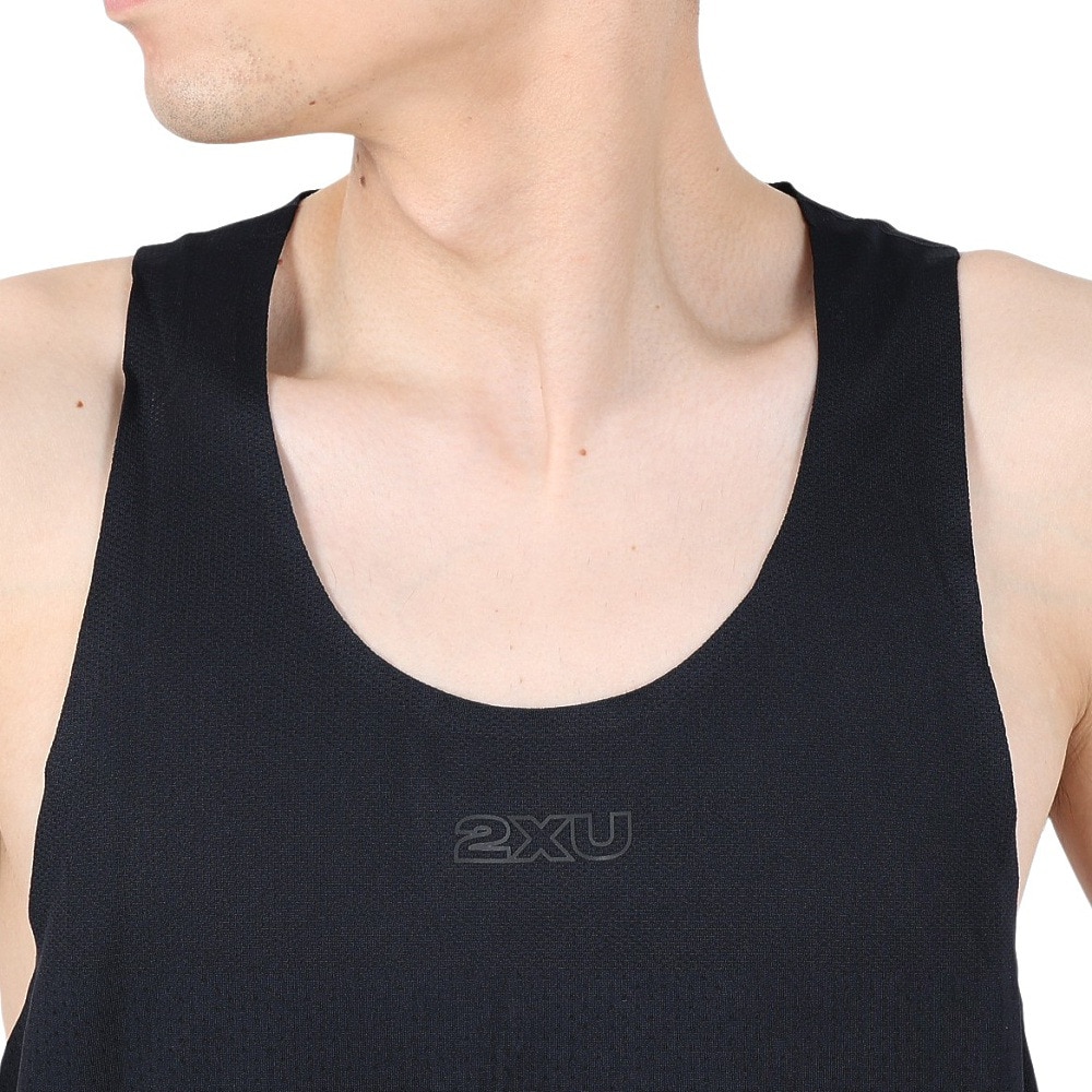 ツー・タイムズ・ユー（2XU）（メンズ）ライトスピード テックシングレット タンクトップ MR7151A-BLK/BRF