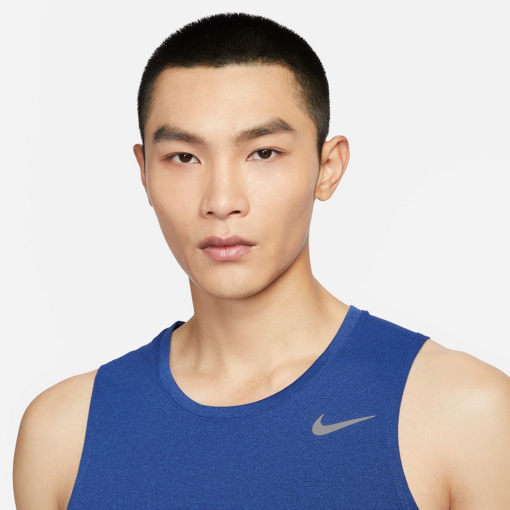 ナイキ（NIKE）（メンズ）タンクトップ 速乾 ドライフィット マイラー ランニング タンクトップ DV9322-481 ブルー 