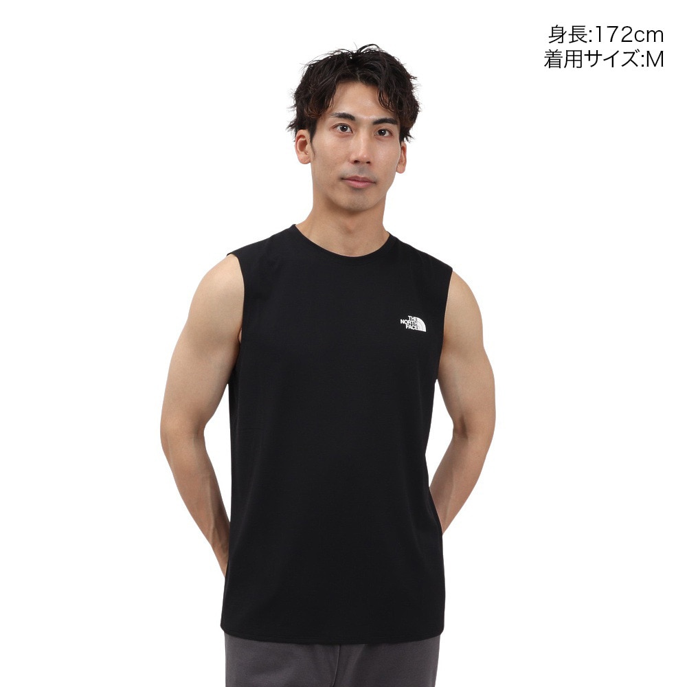 ザ・ノース・フェイス（THE NORTH FACE）（メンズ）スリーブレスGTDメランジクルー ノースリーブシャツ NT12594 K