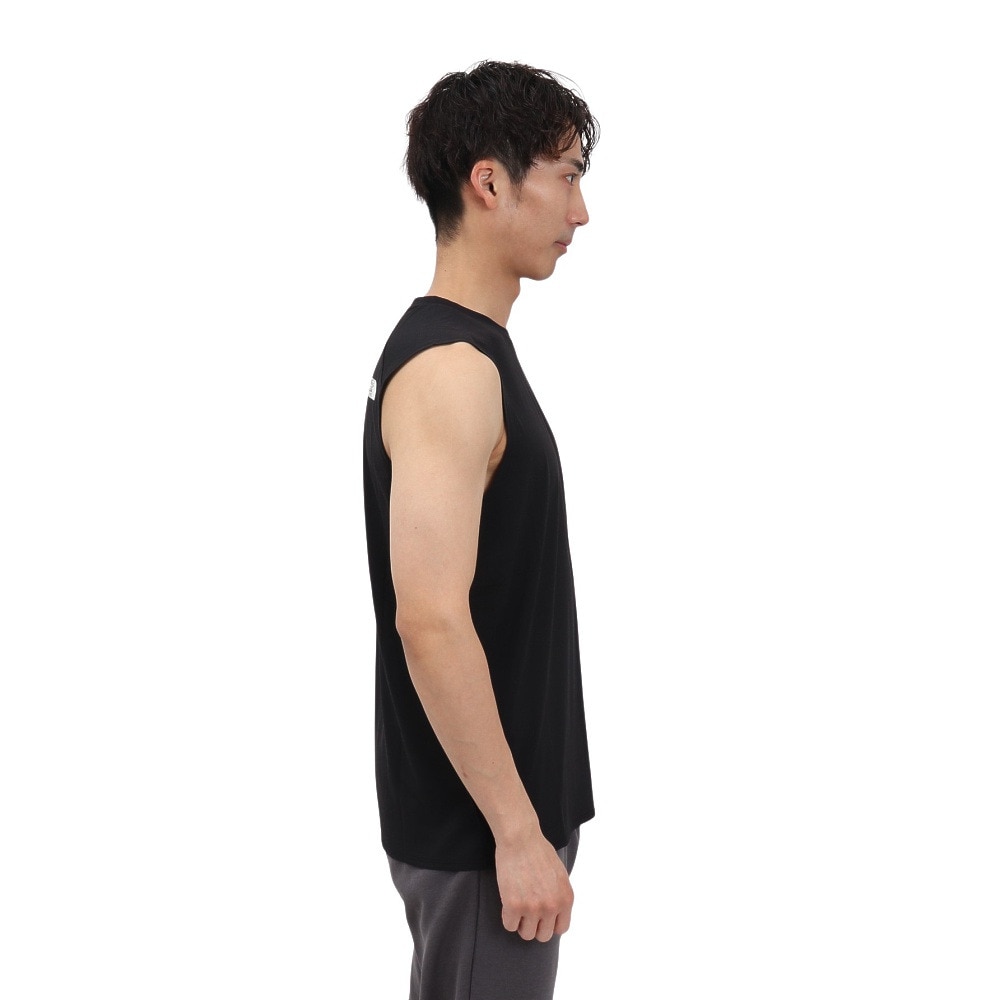 ザ・ノース・フェイス（THE NORTH FACE）（メンズ）スリーブレスGTDメランジクルー ノースリーブシャツ NT12594 K