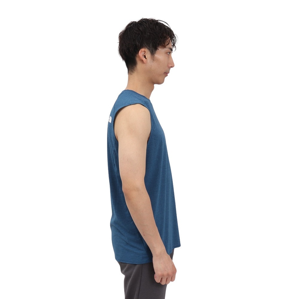ザ・ノース・フェイス（THE NORTH FACE）（メンズ）スリーブレスGTDメランジクルー ノースリーブシャツ NT12594 OB