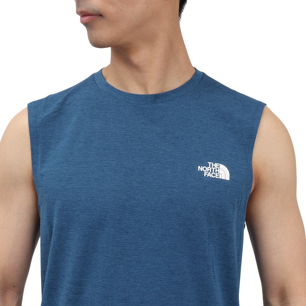 ザ・ノース・フェイス（THE NORTH FACE）（メンズ）スリーブレスGTDメランジクルー ノースリーブシャツ NT12594 OB