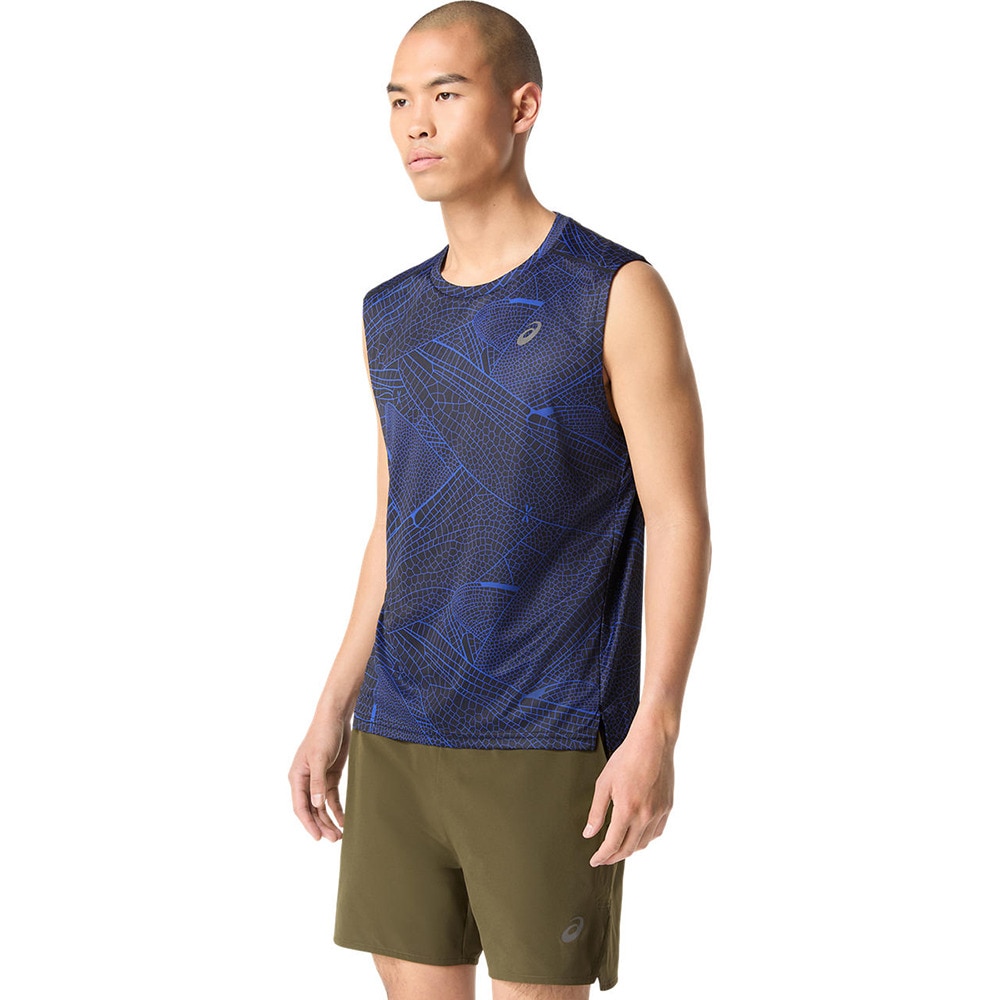 アシックス（ASICS）（メンズ）グラフィックスリーブレスシャツ 2011D393.400