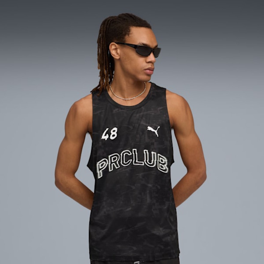 プーマ（PUMA）（メンズ）ランニング ランクラブ グラフィック メッシュ タンクトップ 528224 01 BLK