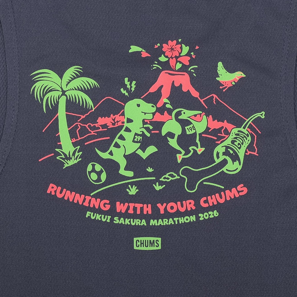 チャムス（CHUMS）（メンズ、レディース）ふくい桜マラソン2026 スリーブレス CH01-2866-N001