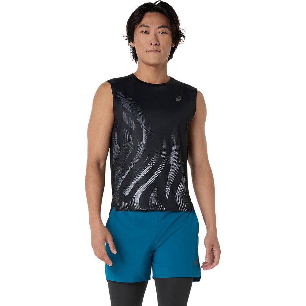 アシックス（ASICS）（メンズ）ランニンググラフィックスリーブレス