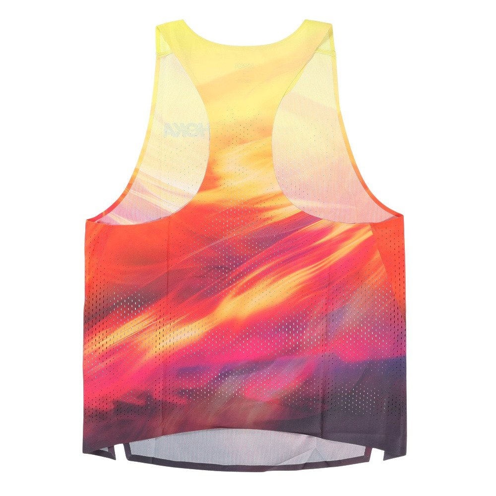 HOKA RUN CLUB ノースリーブシャツ Lサイズ ホカ（HOKA）（メンズ）RACE DAY SINGLET TR PRT ノースリーブ 1181990