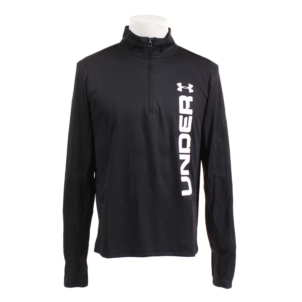 スピードストライドグラフィック1/4ジップ 1342689 BLK/WHT/RLT RN