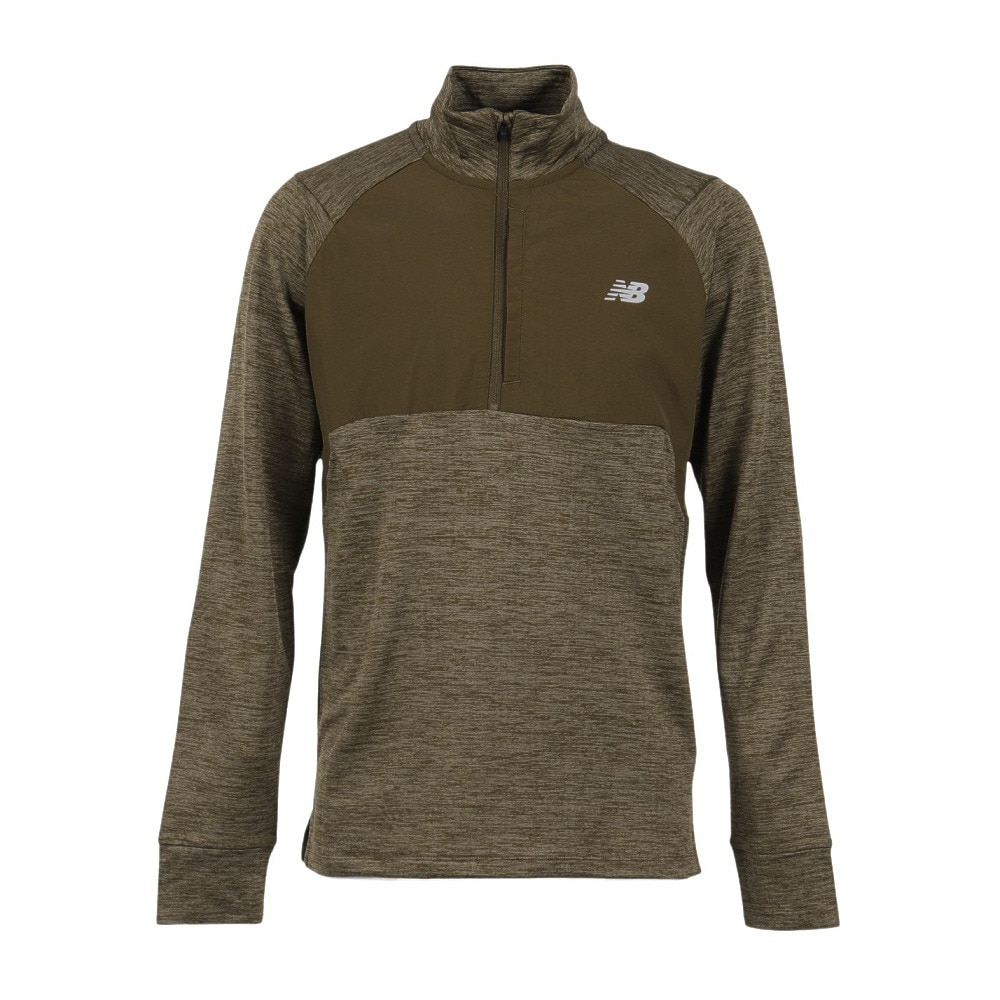 New Balance 桐蔭学園 ウォームアップウェア スタンダード ライトクロスウォームアップハーフジップトップ（スリム