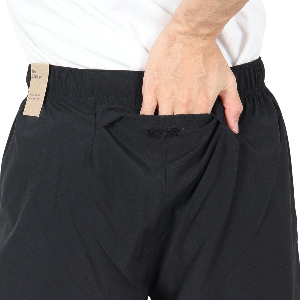 ナイキ（NIKE）（メンズ）パンツ 短パン ランニング 速乾 ブラック 黒 ドライフィット チャレンジャー 7U DV9345-010 7インチ ショートパンツ ハーフパンツ