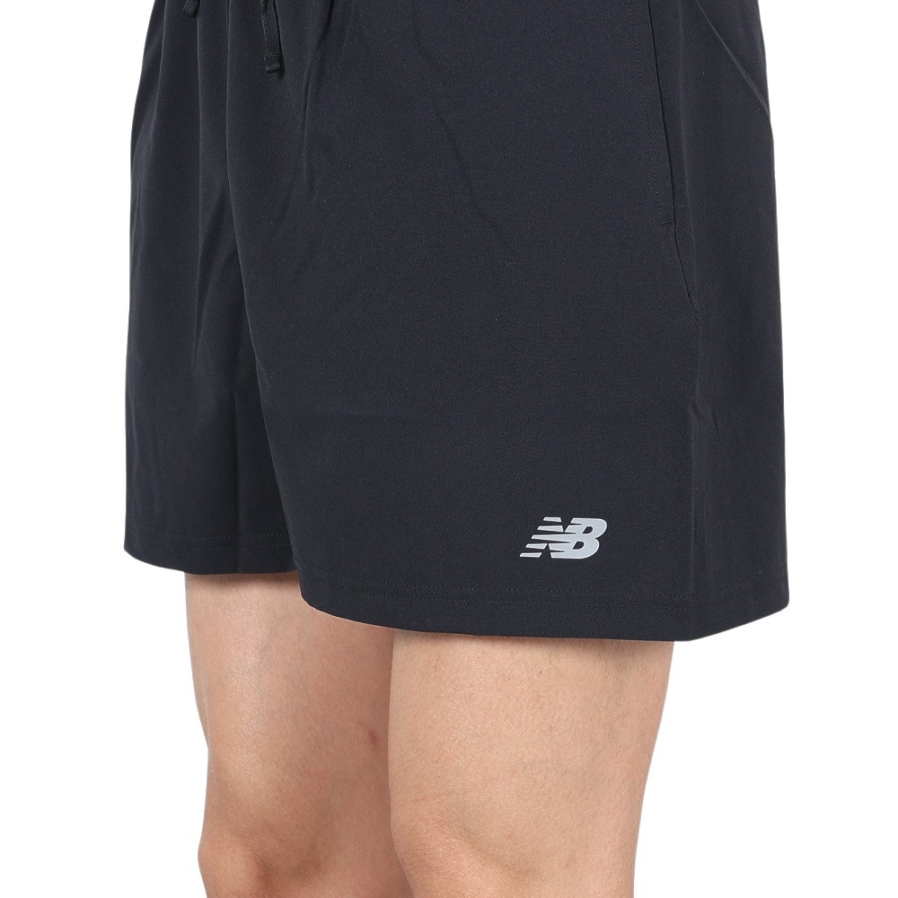 ニューバランス（new balance）（メンズ）ランニング ショートパンツ ラン 5インチ インナー付きショーツ MS41227BK